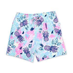 Vintage Summer Colorful Toddler Swim Shorts Sz 4 Pineapples